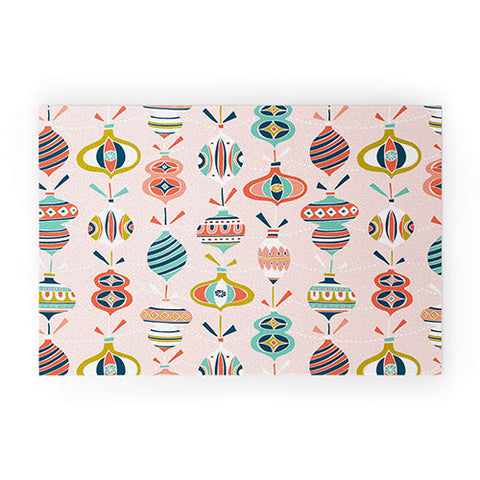 Heather Dutton Decorated Blush Welcome Mat