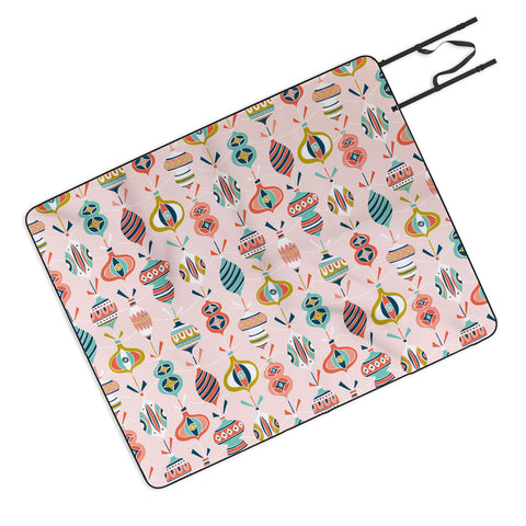 Heather Dutton Decorated Blush Picnic Blanket