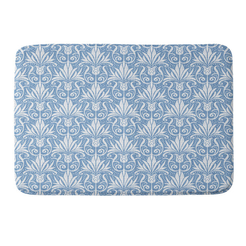 Heather Dutton Delancy Cornflower Blue Memory Foam Bath Mat