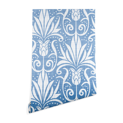 Heather Dutton Delancy Cornflower Blue Wallpaper