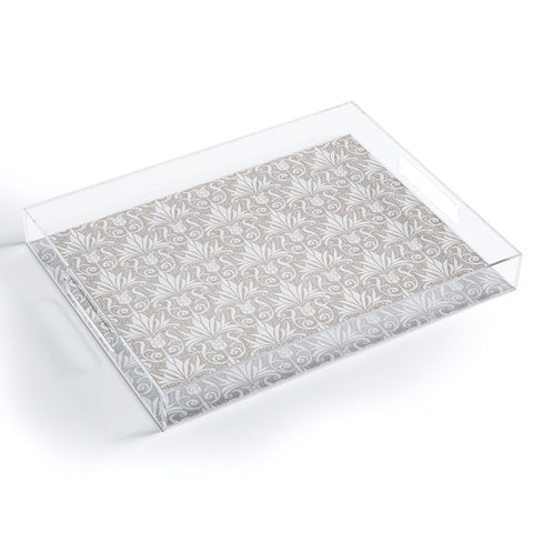 Heather Dutton Delancy Taupe Acrylic Tray