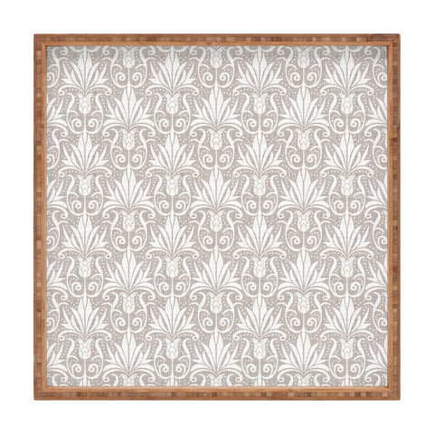 Heather Dutton Delancy Taupe Square Tray