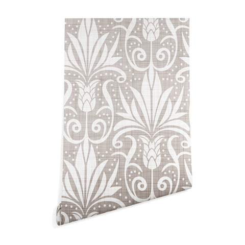 Heather Dutton Delancy Taupe Wallpaper