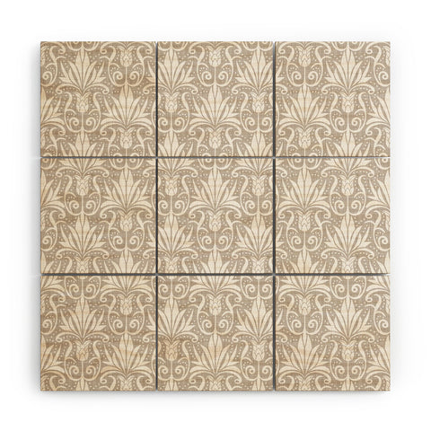 Heather Dutton Delancy Taupe Wood Wall Mural