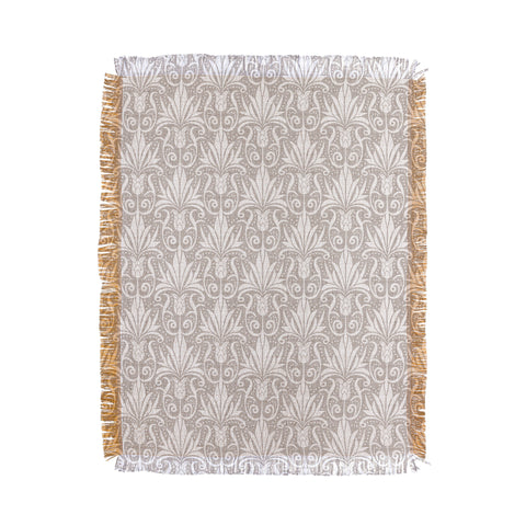 Heather Dutton Delancy Taupe Throw Blanket