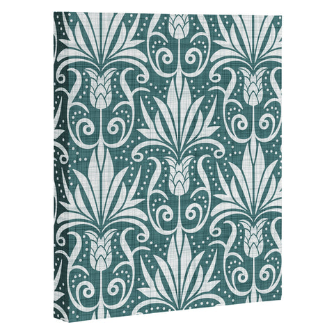 Heather Dutton Delancy Teal Art Canvas