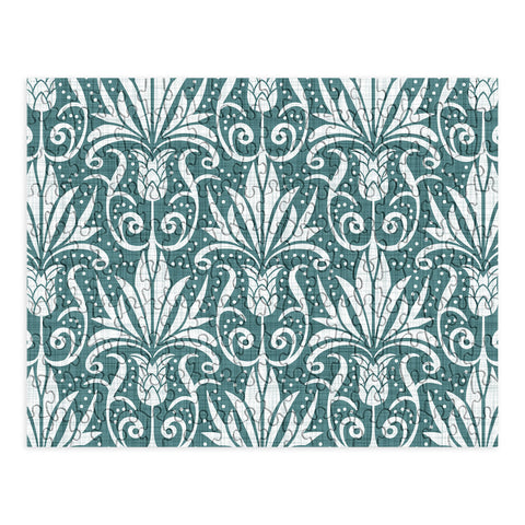 Heather Dutton Delancy Teal Puzzle