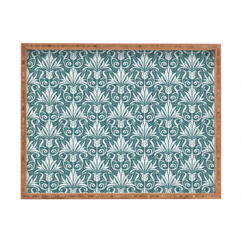 Heather Dutton Delancy Teal Rectangular Tray