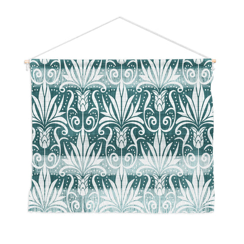 Heather Dutton Delancy Teal Wall Hanging Landscape