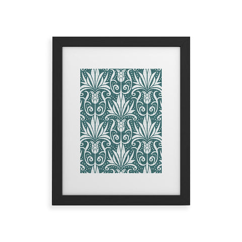 Heather Dutton Delancy Teal Framed Art Print