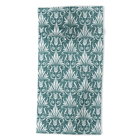 Heather Dutton Delancy Teal Beach Towel