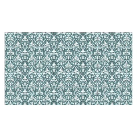 Heather Dutton Delancy Teal Tablecloth