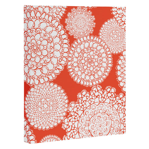 Heather Dutton Delightful Doilies Saffron Art Canvas
