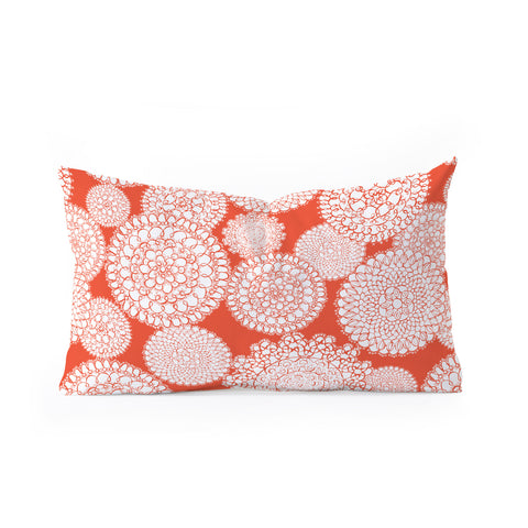 Heather Dutton Delightful Doilies Saffron Oblong Throw Pillow