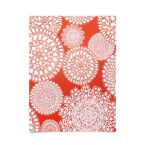 Heather Dutton Delightful Doilies Saffron Poster