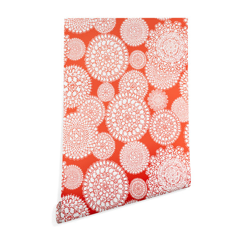 Heather Dutton Delightful Doilies Saffron Wallpaper