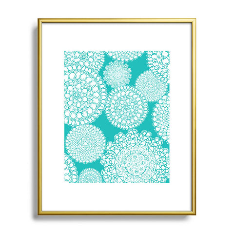 Heather Dutton Delightful Doilies Tiffany Metal Framed Art Print