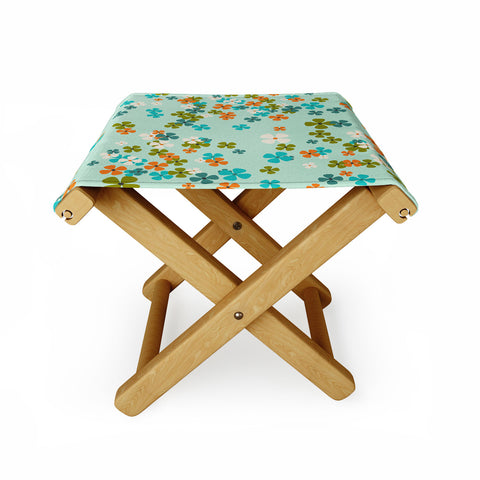 Heather Dutton Delilah Blue Folding Stool
