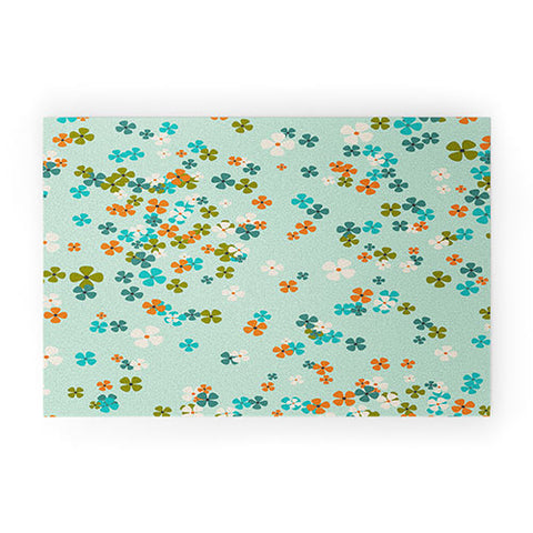 Heather Dutton Delilah Blue Welcome Mat