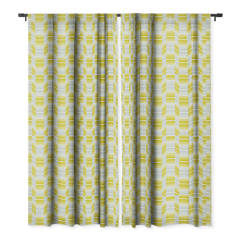 Heather Dutton Delineate Citron Blackout Window Curtain