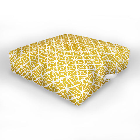 Heather Dutton Diamante Gold Outdoor Floor Cushion