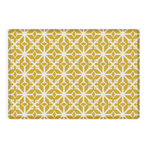 Heather Dutton Diamante Gold Outdoor Rug