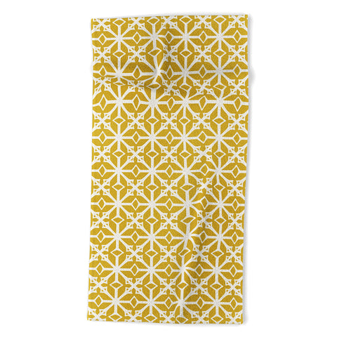 Heather Dutton Diamante Gold Beach Towel