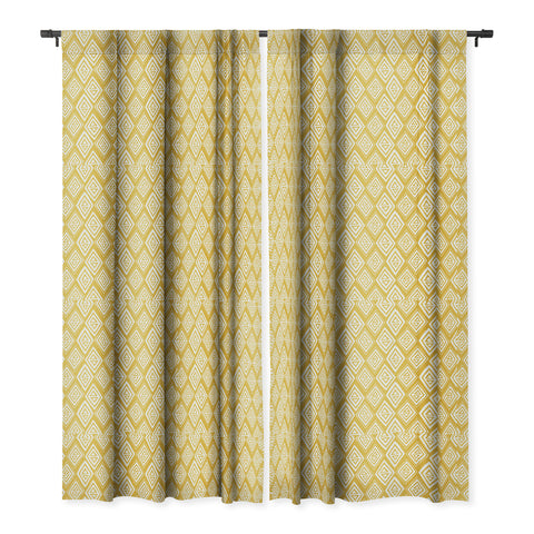 Heather Dutton Diamond In The Rough Gold Blackout Window Curtain