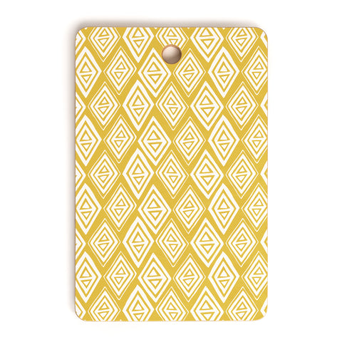 Heather Dutton Diamond In The Rough Gold Cutting Board Rectangle