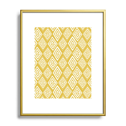Heather Dutton Diamond In The Rough Gold Metal Framed Art Print