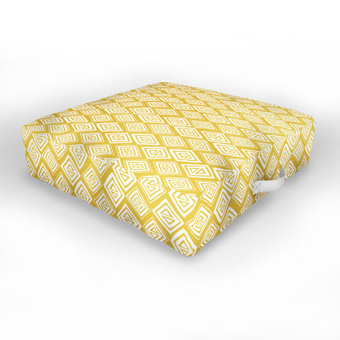 Heather Dutton Diamond In The Rough Gold Outdoor Floor Cushion