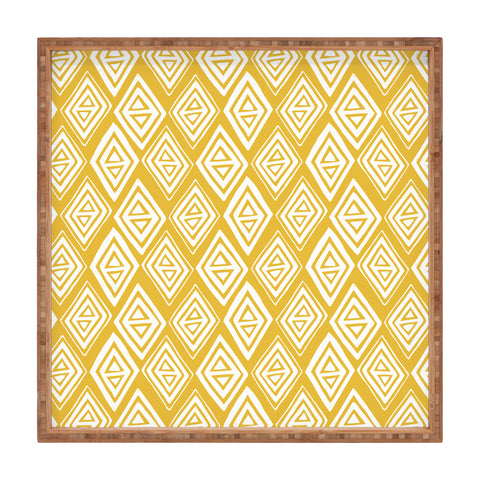 Heather Dutton Diamond In The Rough Gold Square Tray