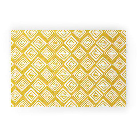 Heather Dutton Diamond In The Rough Gold Welcome Mat