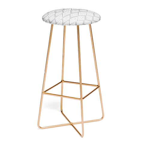 Heather Dutton Diamond In The Rough Grey Bar Stool
