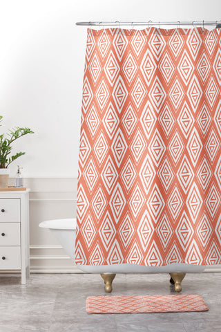 Heather Dutton Diamond In The Rough Shower Curtain And Mat