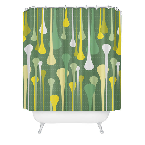 Heather Dutton Droplets Shower Curtain