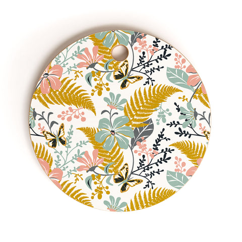 Heather Dutton Eden White Cutting Board Round