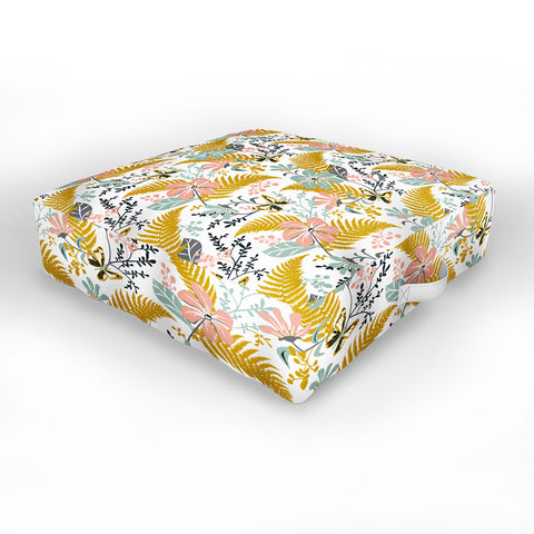 Heather Dutton Eden White Outdoor Floor Cushion
