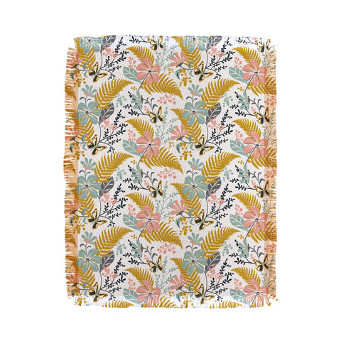 Heather Dutton Eden White Throw Blanket