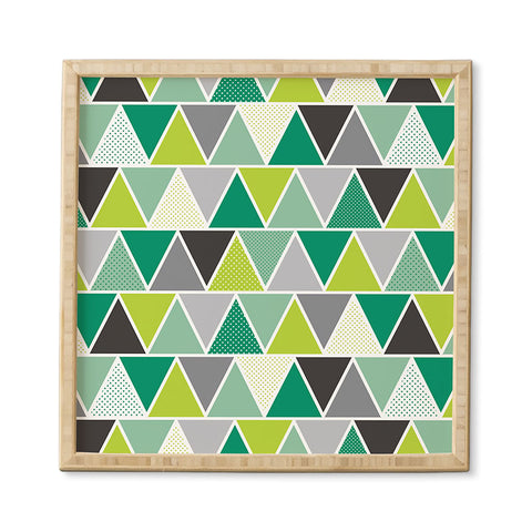 Heather Dutton Emerald Triangulum Framed Wall Art
