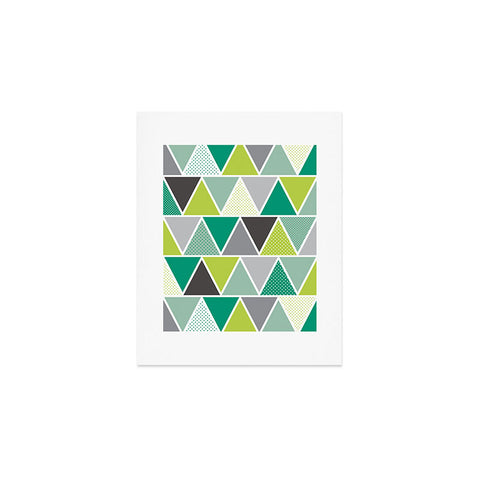 Heather Dutton Emerald Triangulum Art Print