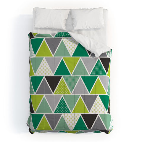 Heather Dutton Emerald Triangulum Comforter