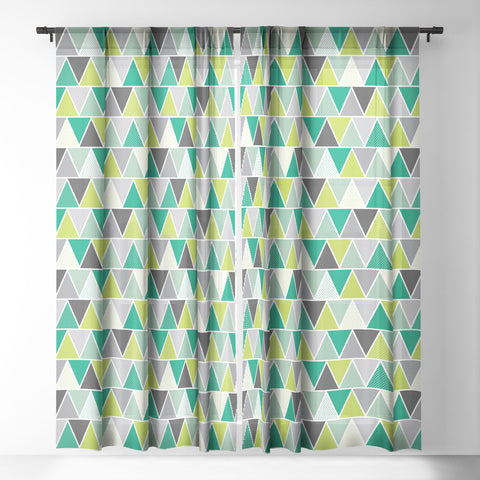 Heather Dutton Emerald Triangulum Sheer Window Curtain