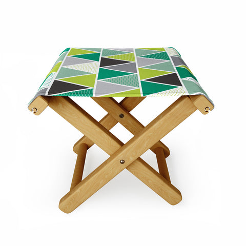 Heather Dutton Emerald Triangulum Folding Stool