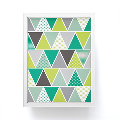 Heather Dutton Emerald Triangulum Framed Mini Art Print