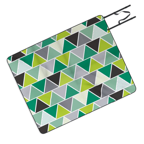 Heather Dutton Emerald Triangulum Picnic Blanket