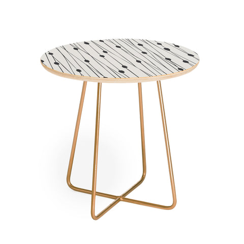 Heather Dutton Entangled Sandstone Round Side Table