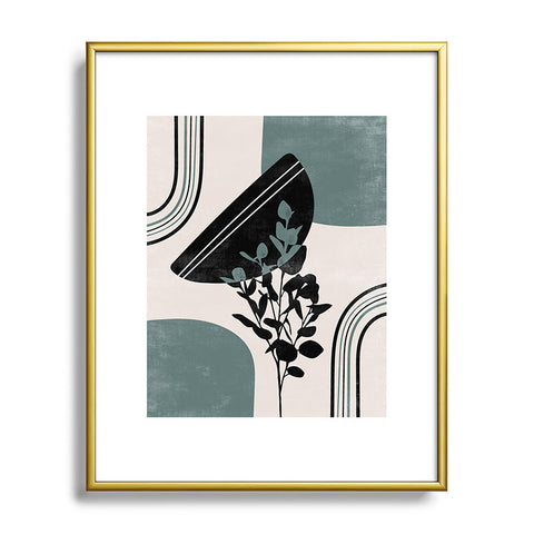 Heather Dutton Eucalyptus Boho Botanical Metal Framed Art Print