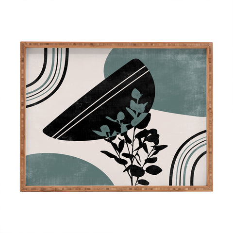 Heather Dutton Eucalyptus Boho Botanical Rectangular Tray