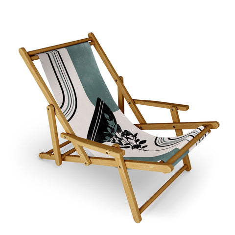 Heather Dutton Eucalyptus Boho Botanical Sling Chair